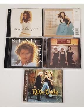 Shania Twain + Dixie Chicks CD Lot - Up!, Greatest Hits, Woman In Me, Wide Open